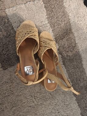 Dolce Vita Natural Braided Espadrille Heels